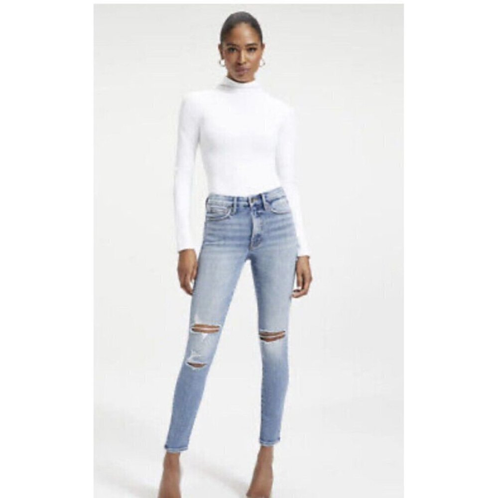 Good American Good Legs Indigo 094 Jeans Size 4/27 $149 NWTS NEW Inseam29” (Y1) - Picture 7 of 12